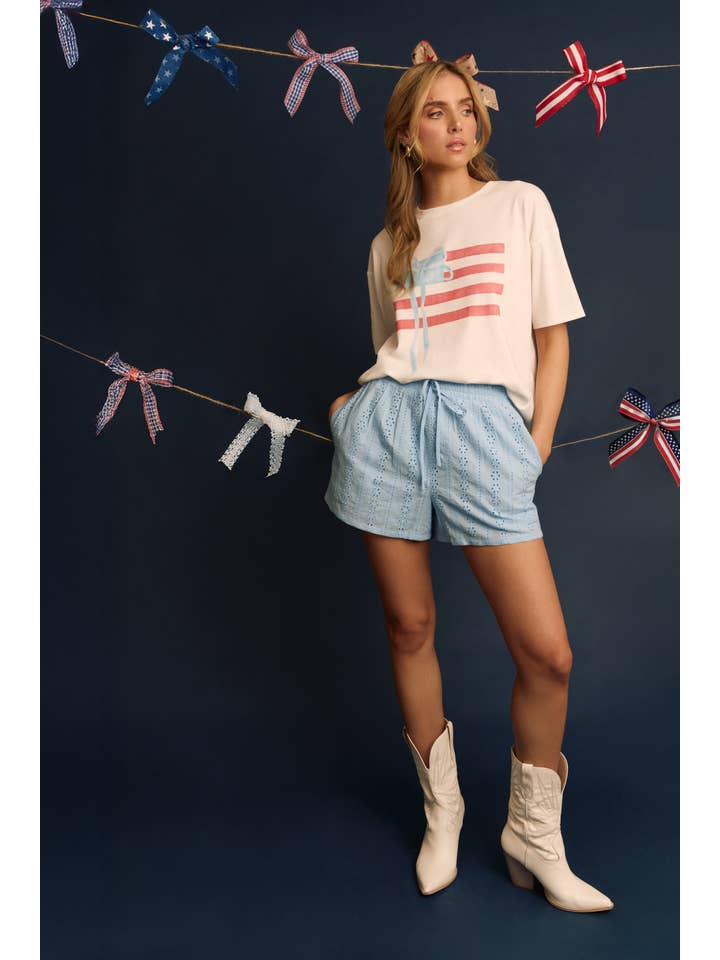 GILLI - Wholesale Shorts - Women's - EYELET BOXER SHORTS