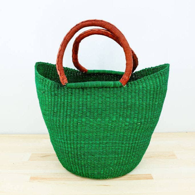 Gitzell FairTrade - Wholesale Grocery/Shopping Bag - U-Shopper Tote Basket Bag, Solid3