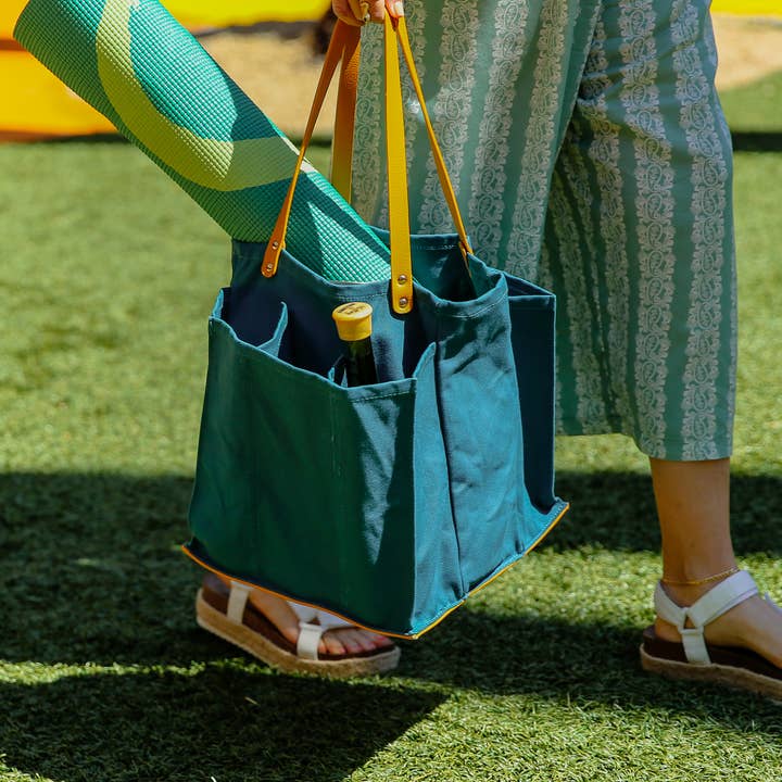 CapaBunga® - Wholesale Grocery/Shopping Bag - Heavy Canvas Tote Bag | Reusable Multi-Pocket Market Tote