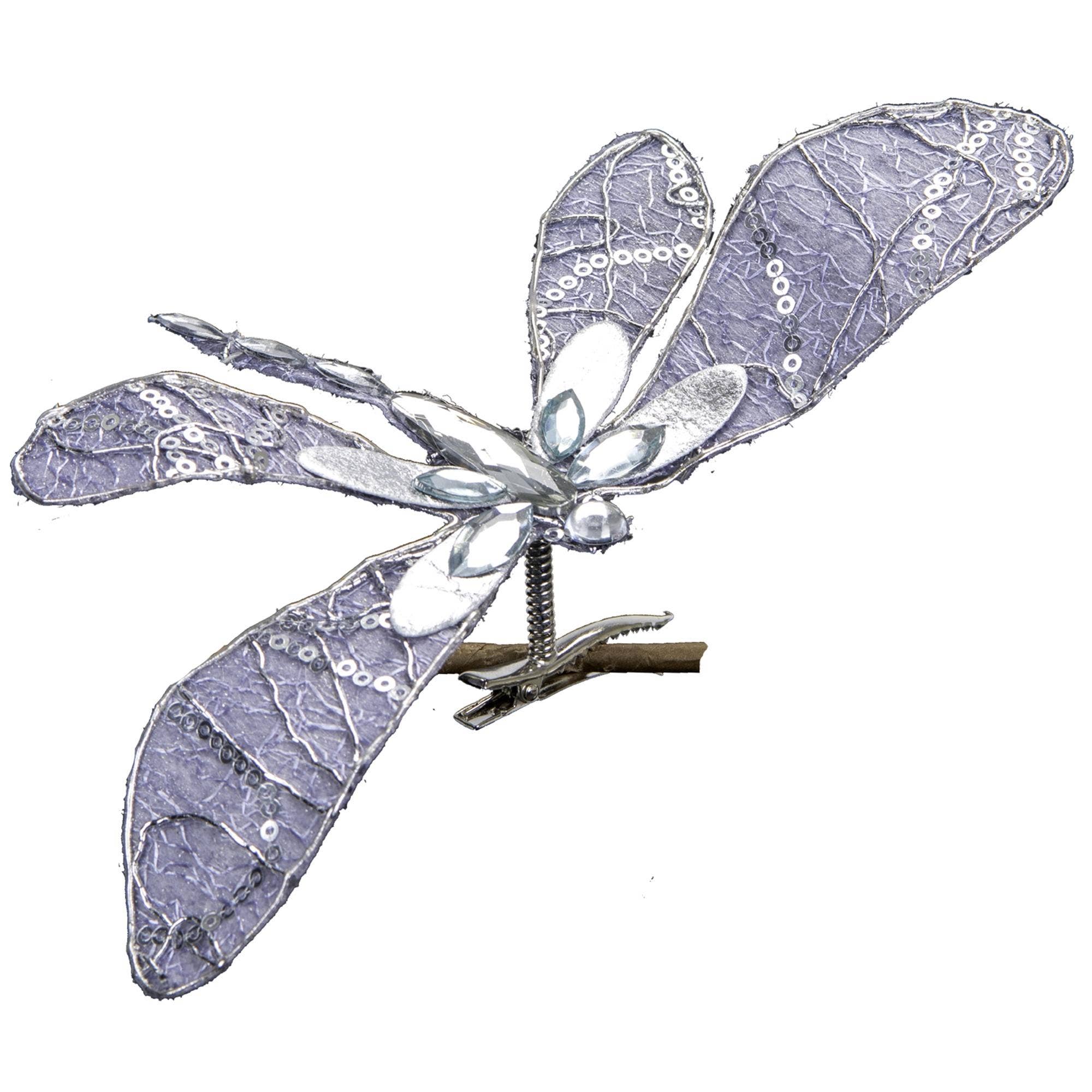 A&B Home Group Inc. - Wholesale Ornament - 8x4x2"H Dragonfly Clip On Ornament Blue 216EA/CTN0