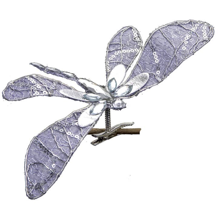 A&B Home Group Inc. - Wholesale Ornament - 8x4x2"H Dragonfly Clip On Ornament Blue 216EA/CTN