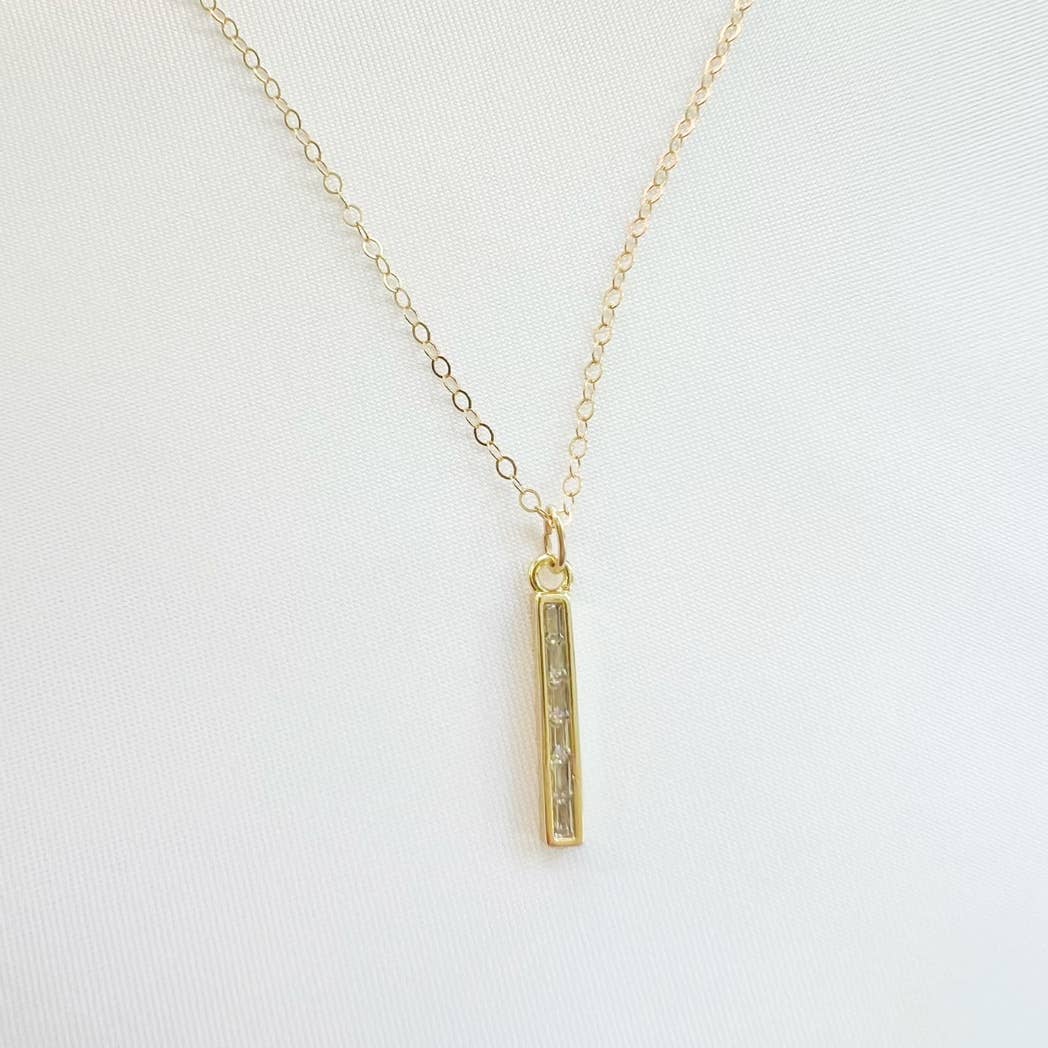 True by Kristy Jewelry - Wholesale Pendant/Charm Necklace - Lila CZ Necklace Gold Filled2