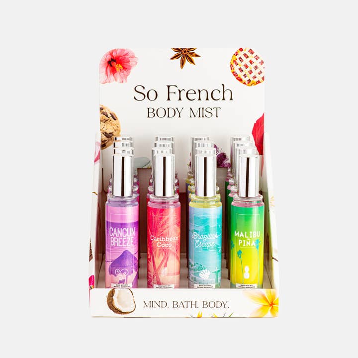 Faire Exclusive! -Sampler "Escapes Collection" with FREE PDQ for wholesale by So French Perfumes