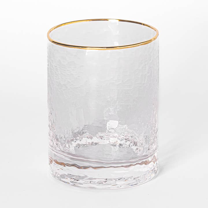 Glass Cocktail Hammered Clear for wholesale by Mary Square
