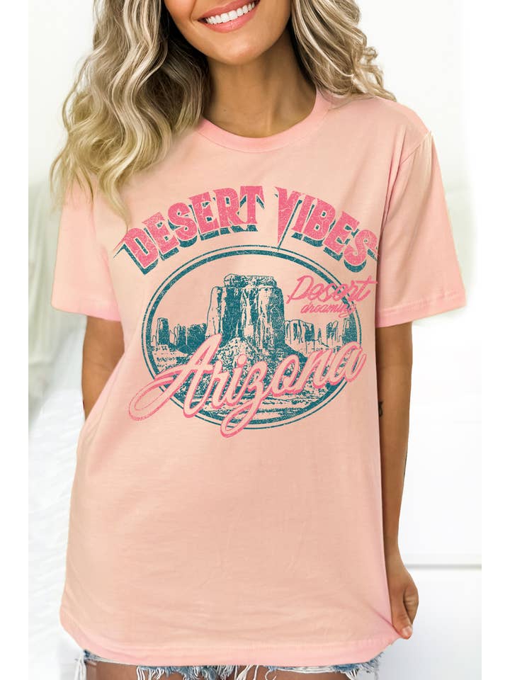 BouTeeQue Closet - Wholesale Screen Printed T-Shirt - Women's - BT5267 T DESERT VIBES Arizona4