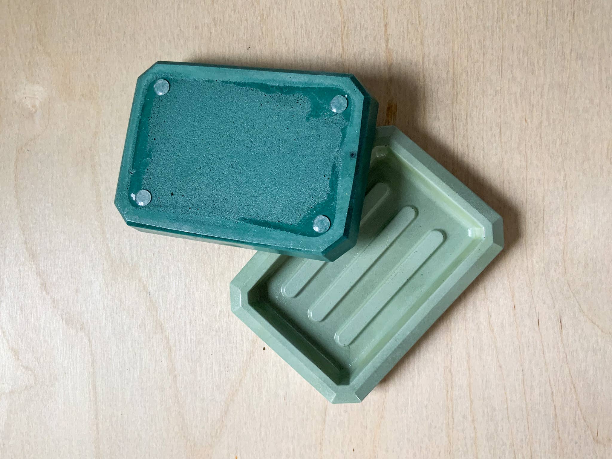 Left Corner Goods - Wholesale Bath Soap Dish - Concrete Industrial Soap Dish4