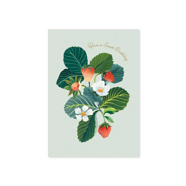 UWP Luxe - Wholesale Birthday Card - Strawberries Pop-Up Card1