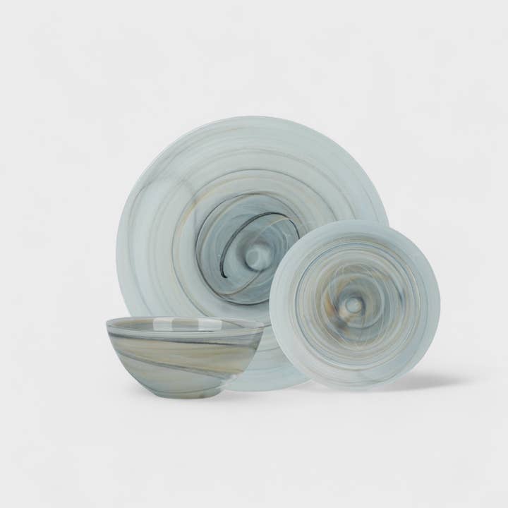 Lainy Home - Wholesale Dinnerware Set - Tropez Alabaster Dinnerware 4 Pack