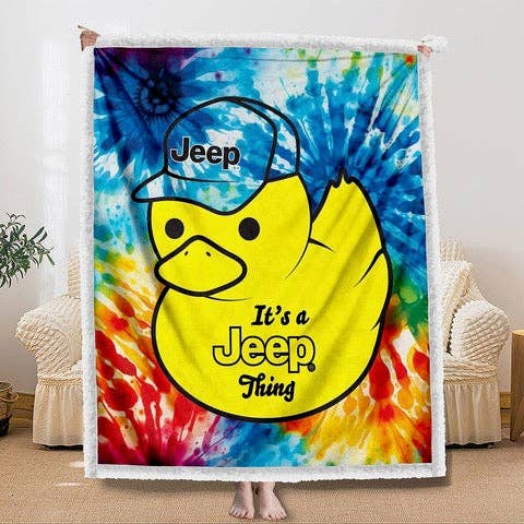 Blanket - Jeep® Duck - Tie Dye for wholesale by Detroit Shirt Co.