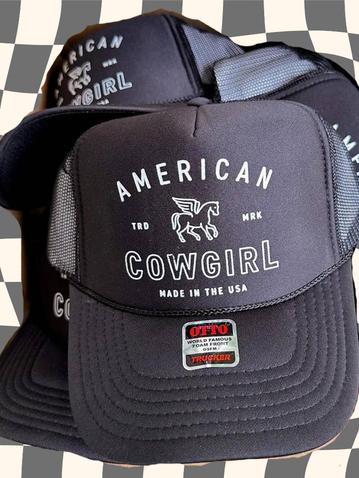 American Cowgirl Trucker Hat for wholesale by Charlie Grey