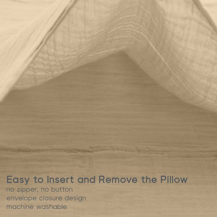 Barooga - Wholesale Bedding Pillowcase/Sham - Kids & Baby - Toddler Muslin Pillowcase, 14"x19", 2 Pack14