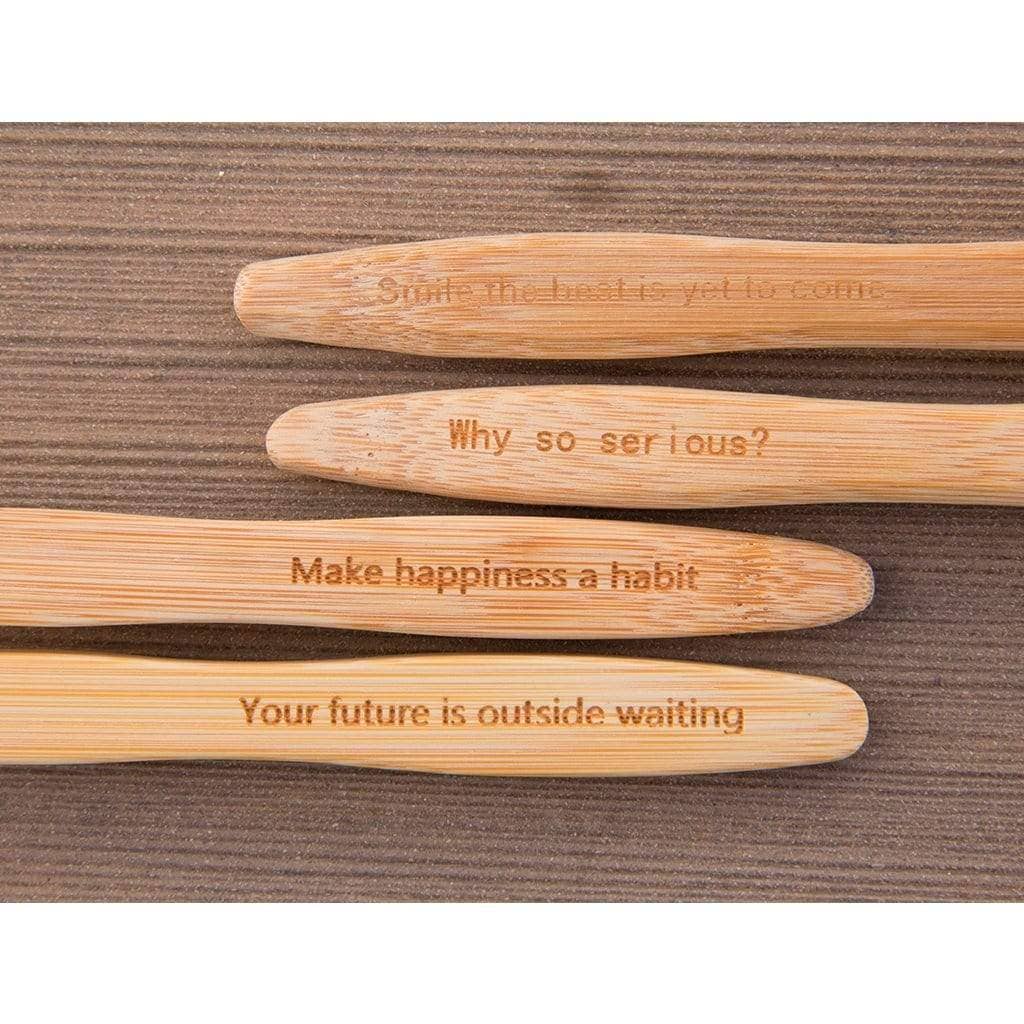 Brushboo - Wholesale Toothbrush - Bamboo brush - White1