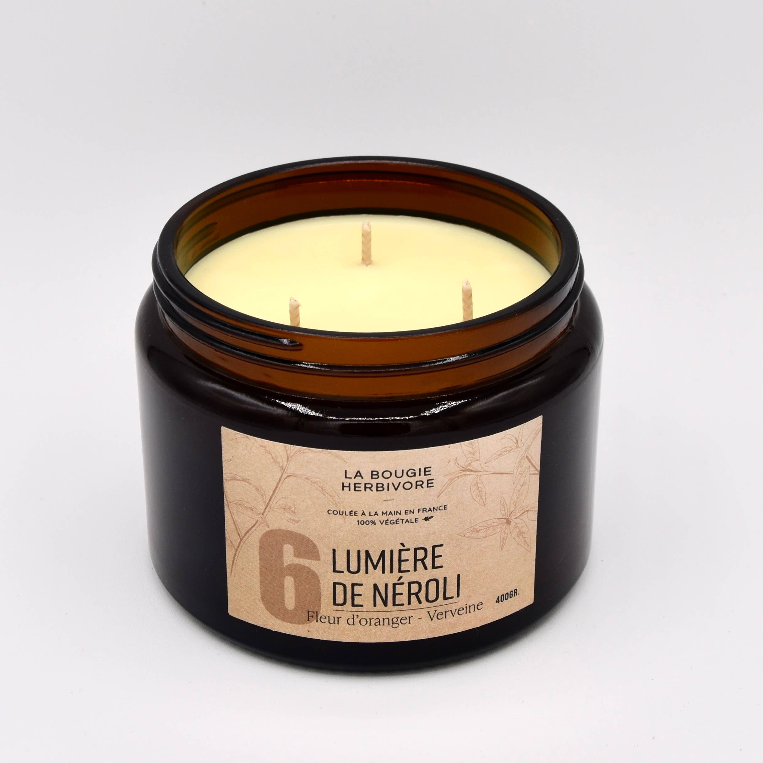 LA BOUGIE HERBIVORE - Venta al por mayor Velas en tarros - SIGNATURE N°6 Luz de Neroli | Flor de Azahar No Tóxica3