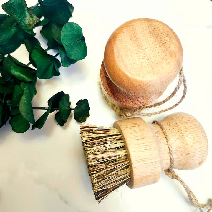 Hearth Home + Body – wholesale Cleaning brush – Biodegradable Bamboo Dish Scrub Brush 3" 2