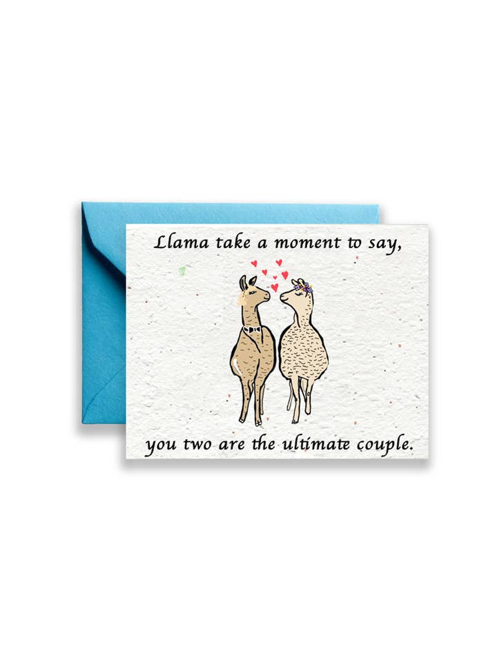Llama Love Blooming Wildflower Seed papperskort för wholesale av Artsy Em