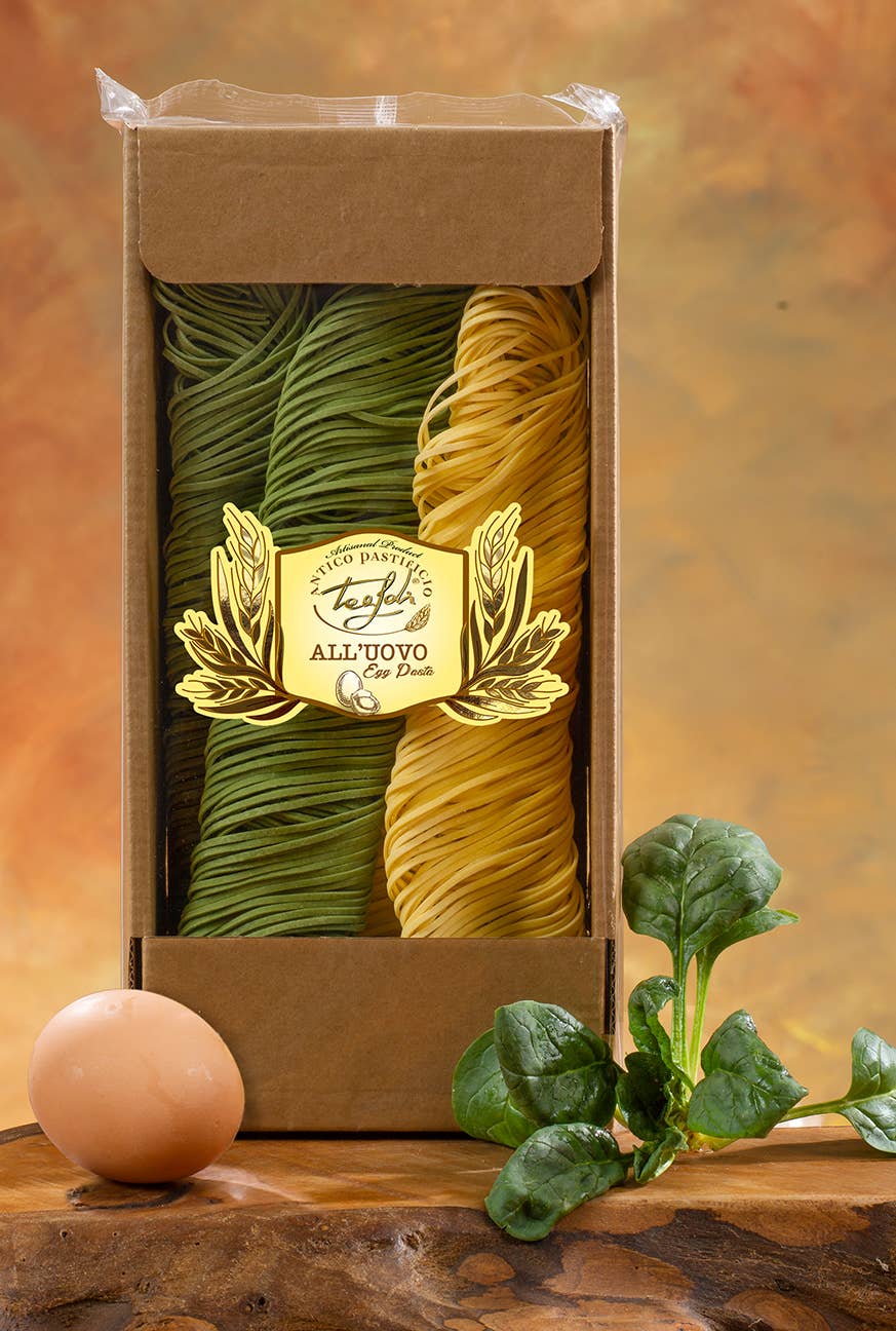 ANTICO PASTIFICIO TEALDI SRL (Tealdi) - Wholesale Pasta - Tagliolini Paglia/Fieno Box 250g0