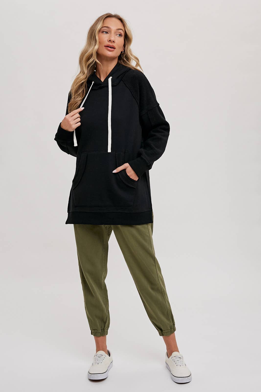Bluivy - Wholesale Hoodie - Women's - FLEECE HOODIE TUNIC5