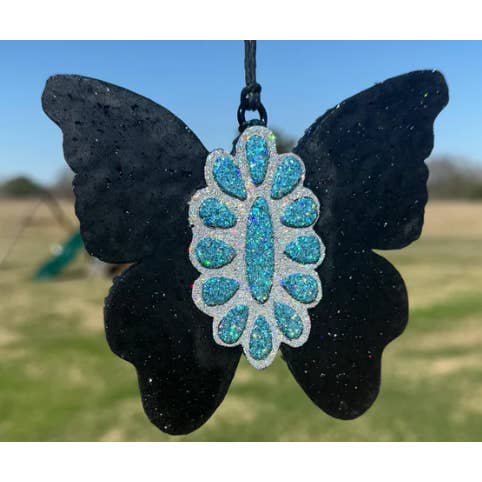 Butterfly with Squash Blossom, Boujee Freshie, Car Scent for wholesale by Scent Story Freshies