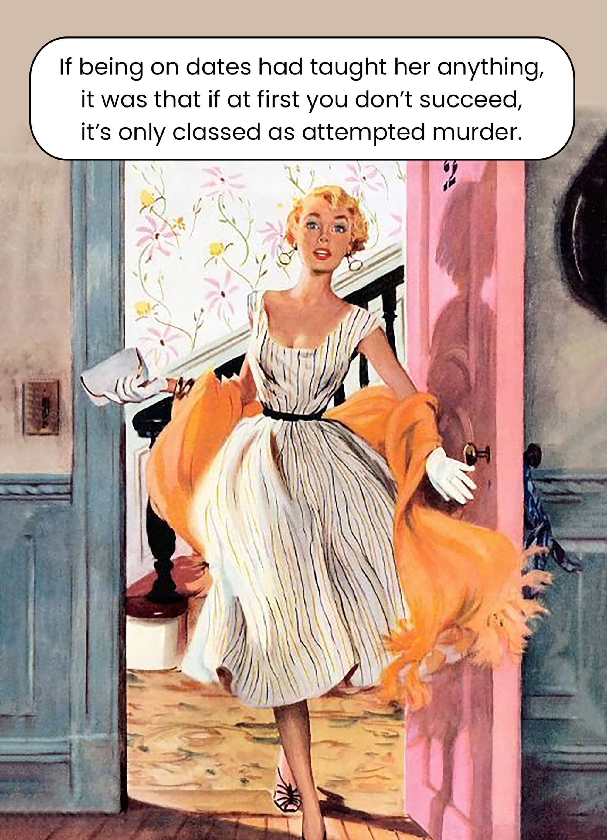 Go La La – wholesale Everyday greeting card – Date murder greeting card1