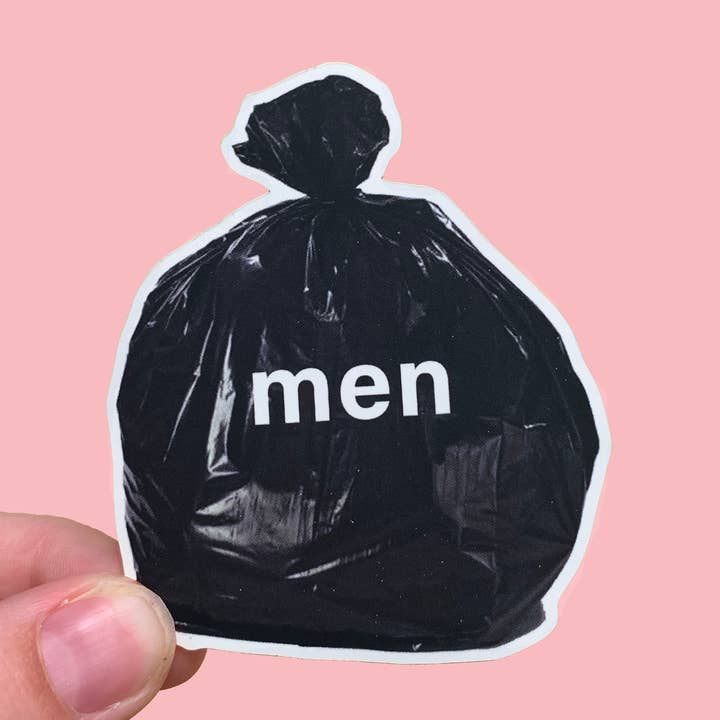 ORIGINAL Men Are Trash Sticker for wholesale by Bitch Next Door
