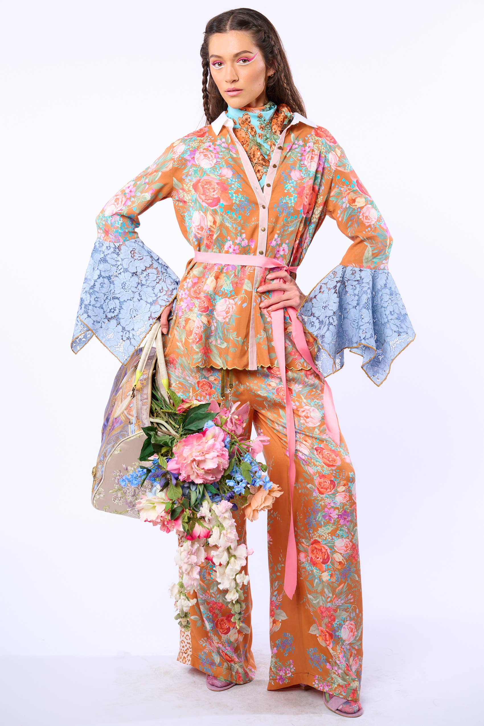 Kobberroseprint Valentina Skjorte for engroshandel på Faire38