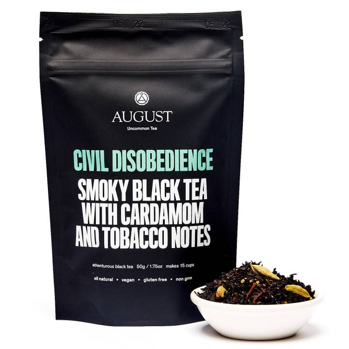 Civil Disobedience - Smoky Cardamom Black Tea for wholesale by August Uncommon Tea
