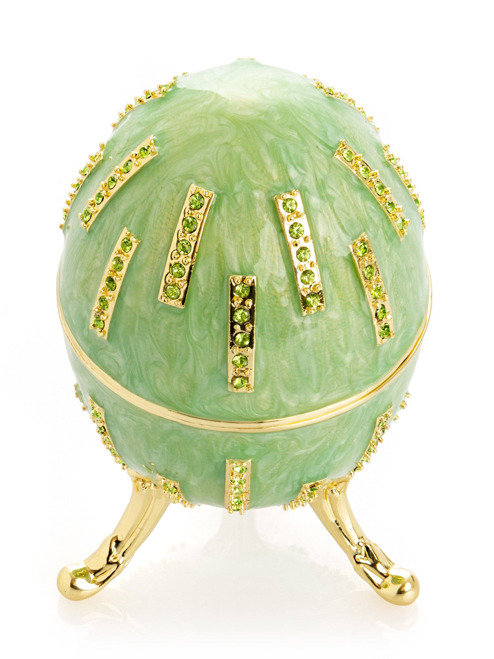 Keren Kopal – Engroshandel Pynteæske – Grønt påskeæg med blomster Skjult rum10