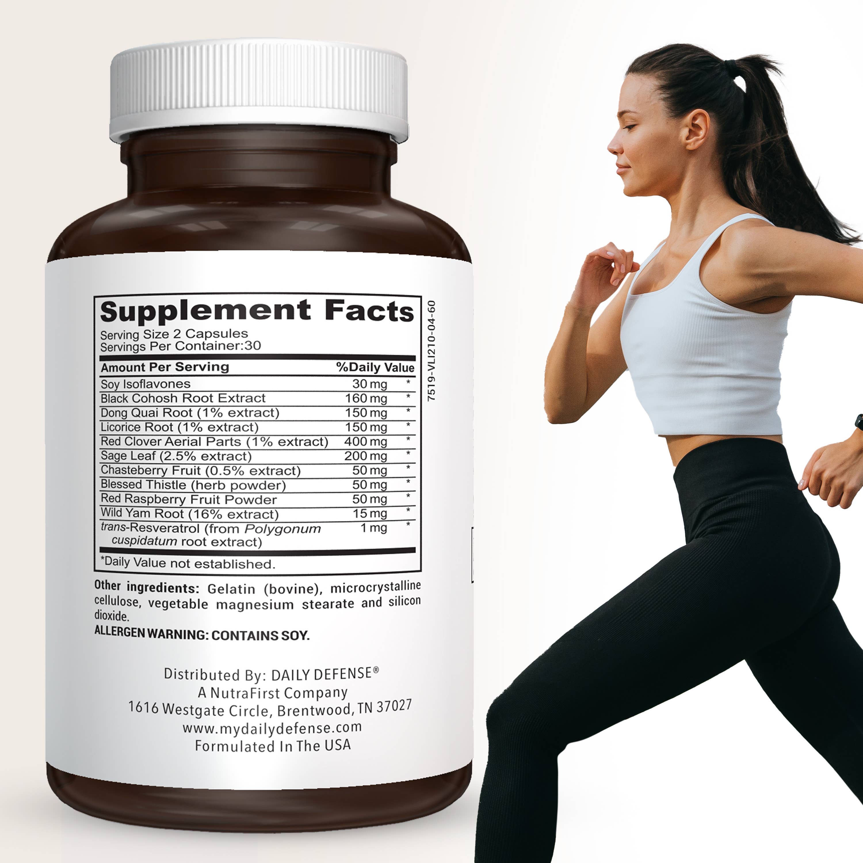 DAILY DEFENSE - Wholesale Oral Supplement/Vitamin - MENOPAUSE SUPPORT Hormone Balance Formula For Women6