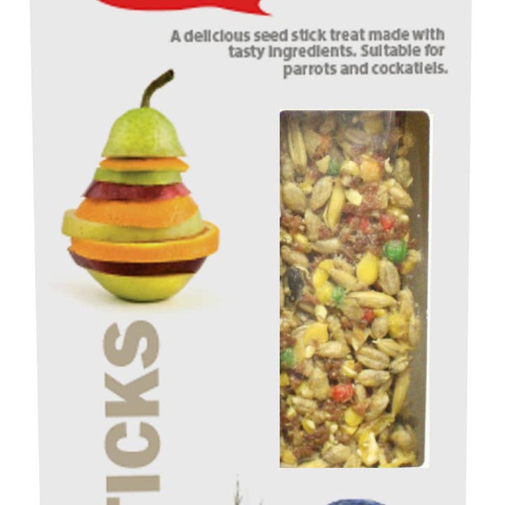 Tweeter's Treats Seed Sticks for Parrots - Fruity for wholesale by Happy Pet Products Ltd
