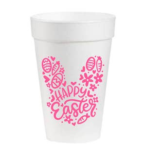 Happy Easter Peeps Starbucks Reusable Cold Cup With Straw Topper