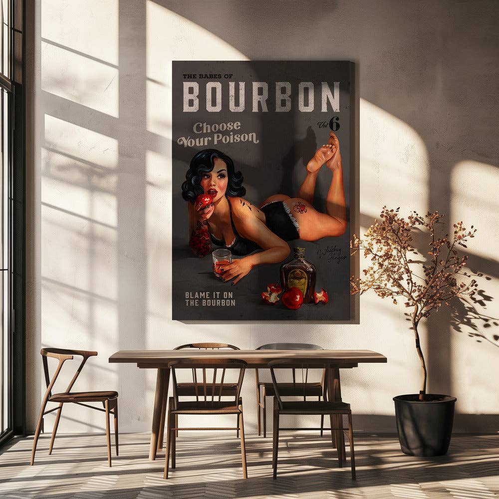 GTA ART - Wholesale Art Print - Wall art Babes of Bourbon Vol 6 Choose Your Poison Sexy Pinup2