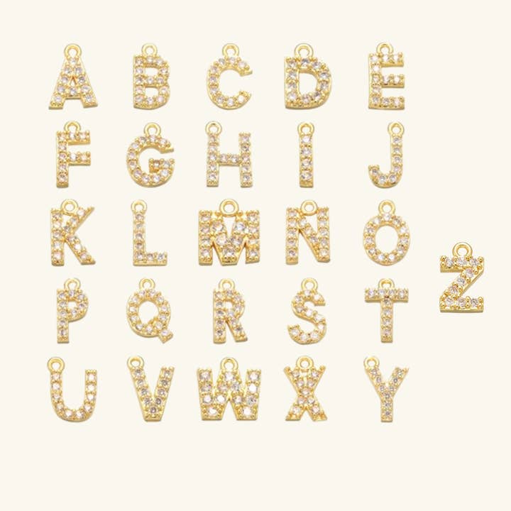 FULL SET: 18k Stainless Steel Gold Necklace Letter Set for wholesale by Elyse Jewelry