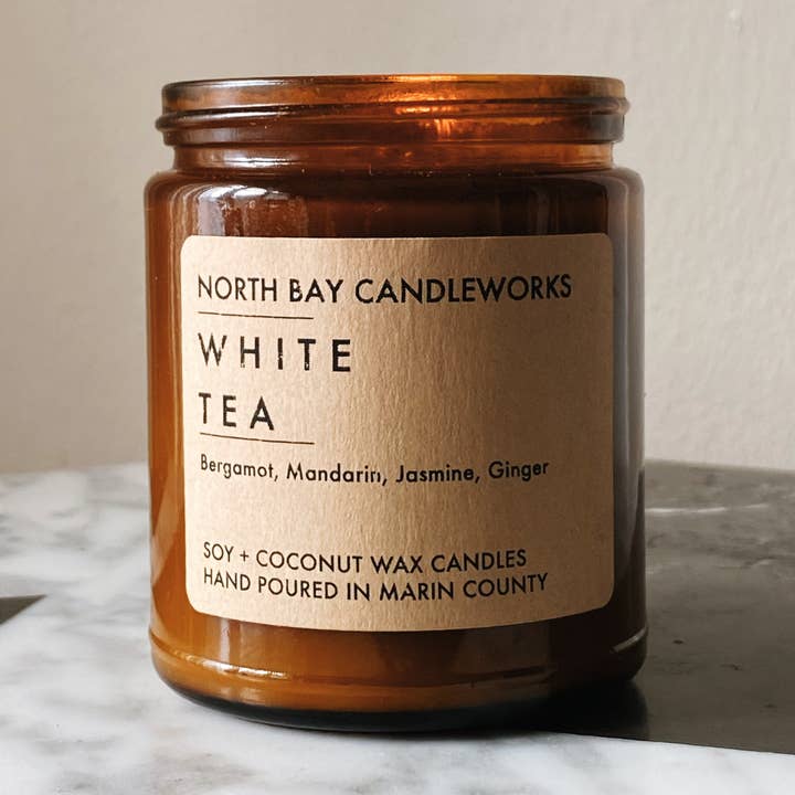 Hvid te (Mini størrelse, 3.8 oz) for engroshandel hos North Bay Candleworks