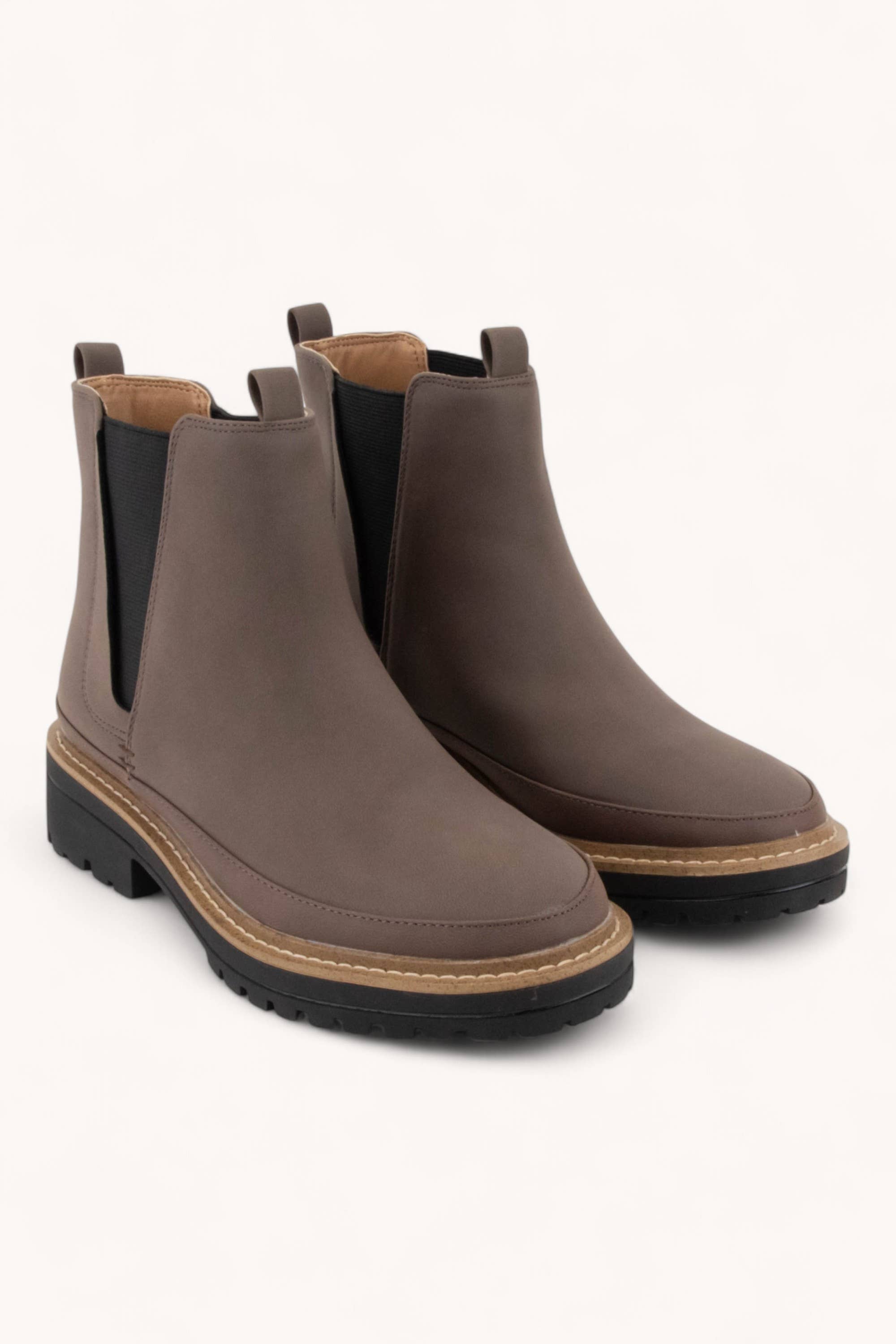 CCOCCI - Wholesale Chelsea Boots - Women's - WEEKLY DEAL CONTRAST WELT SLIP-ON CHELSEA BOOTS5