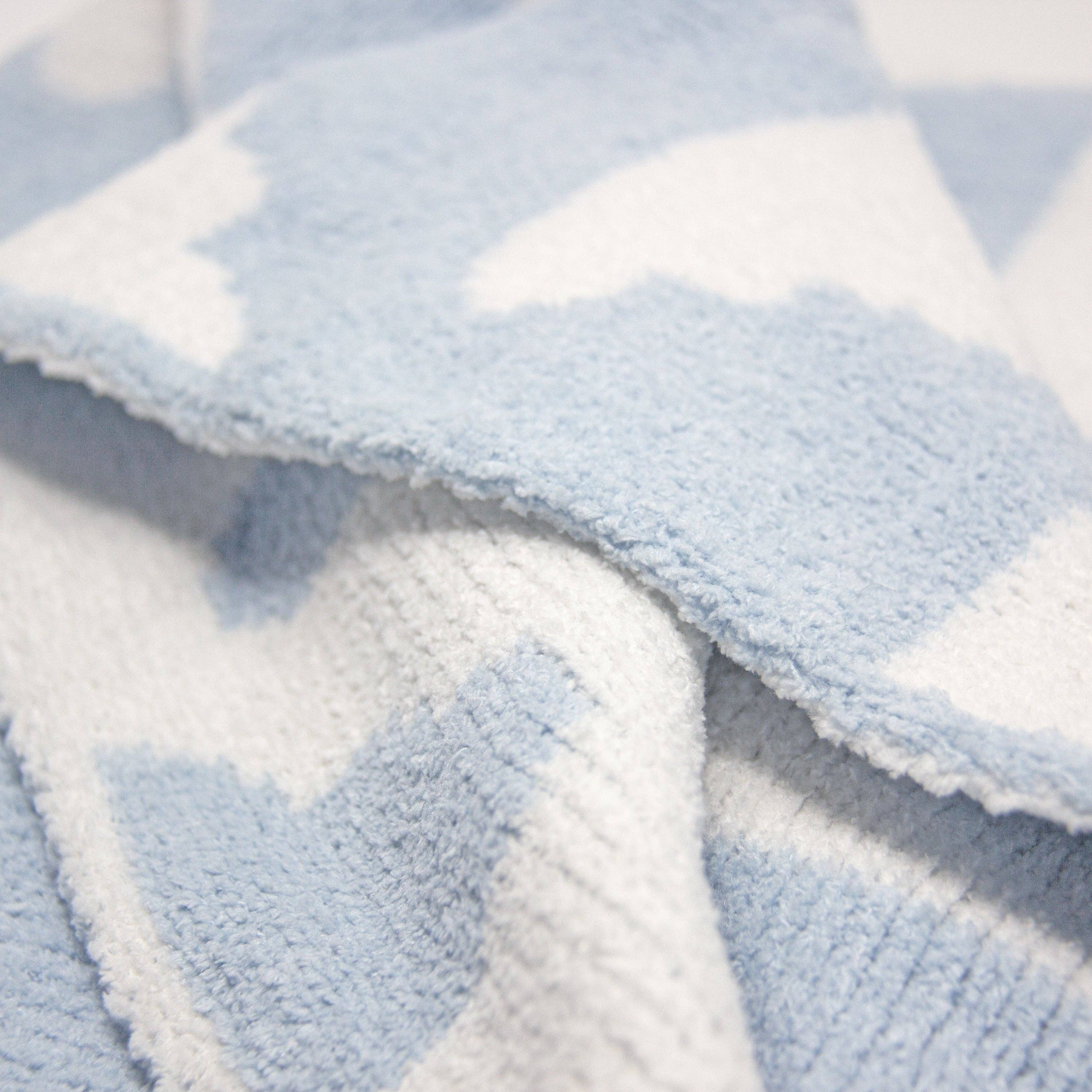 Living Textiles - Wholesale Bedding Blanket - Kids & Baby - Chenille Baby Blanket - Blue Clouds3
