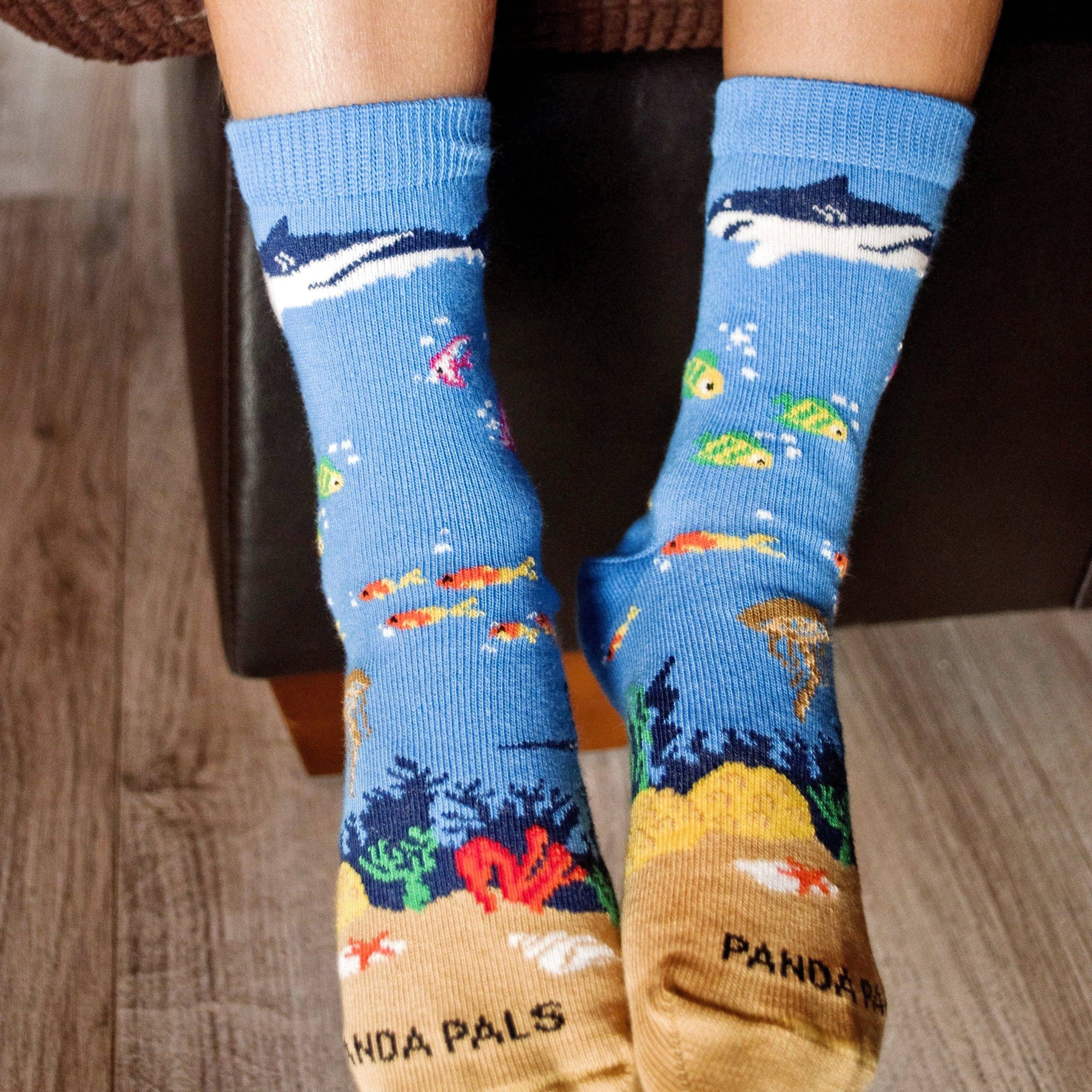 Sock Panda - Wholesale Socks - Kids - Shark in the Ocean Socks (Ages 3-7)1