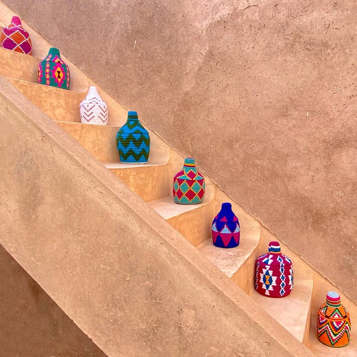 SOUK in the CITY - Wholesale Basket - Colorful Handmade Berber Baskets