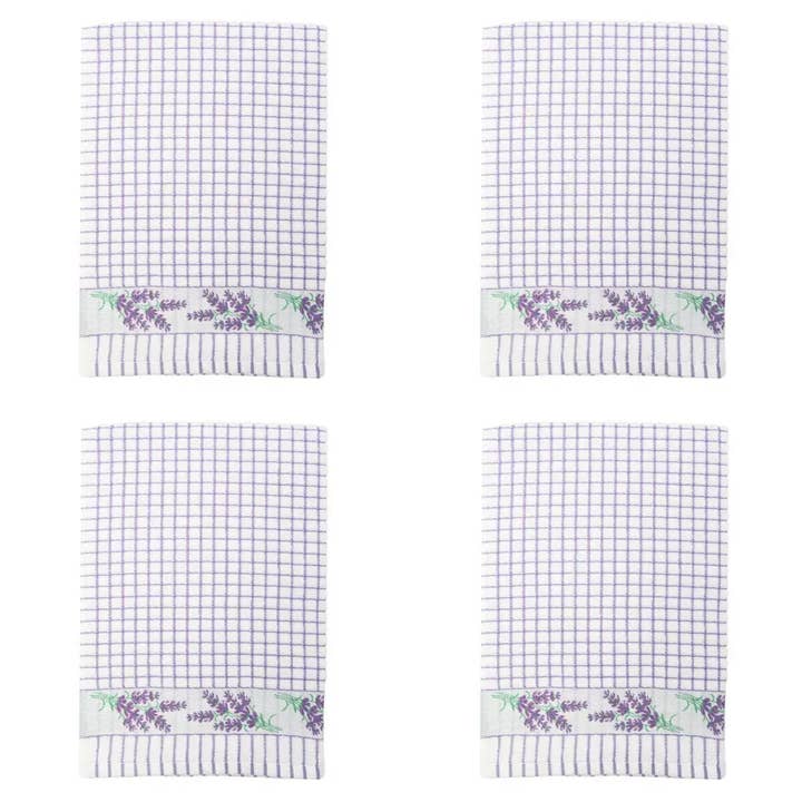 Dublin Gift Company - Wholesale Tea Towel - Poli Dri Jacquard Lavender Sprig Tea Towel5