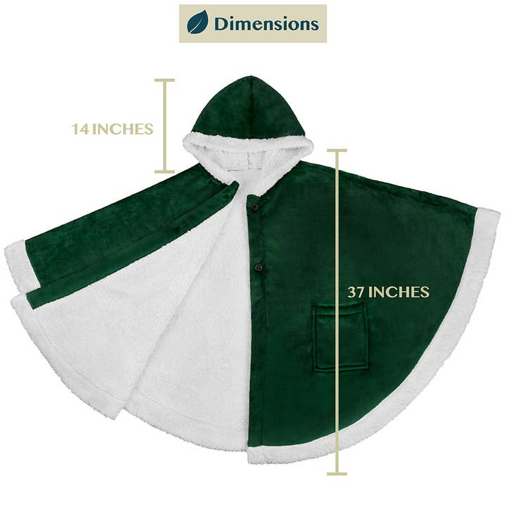 Pavilia - Wholesale Poncho - Women's - Angel Wrap Hoodie Sherpa Poncho Blanket34