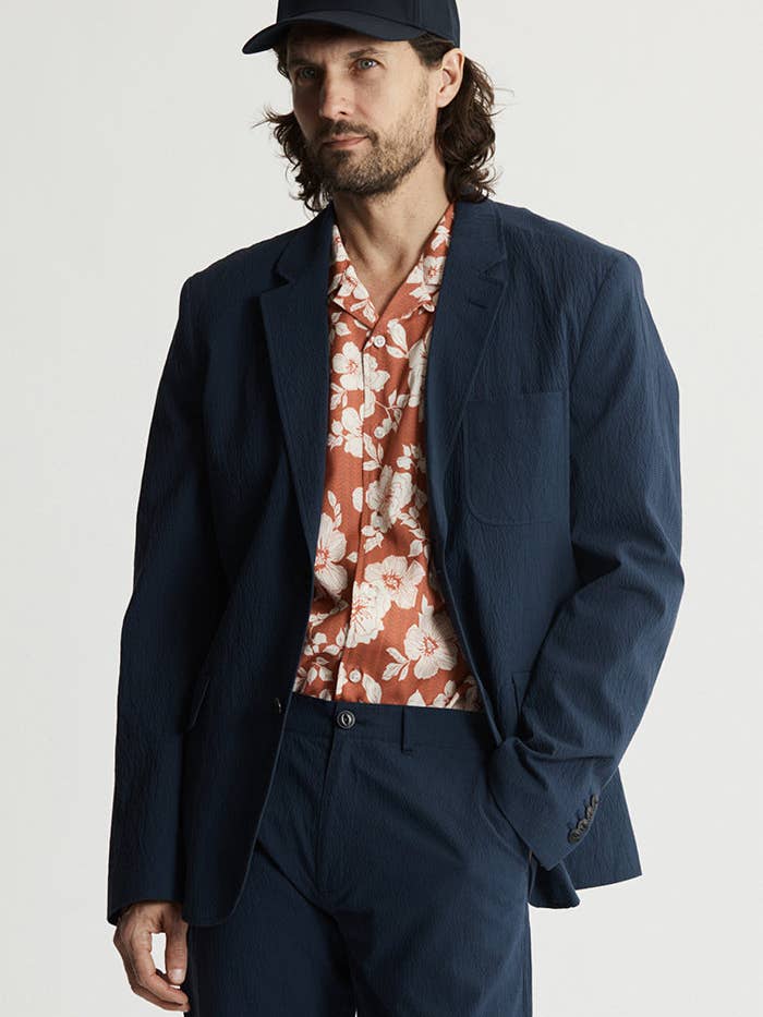 Seersucker Nantucket Blazer for wholesale by JACHS NY