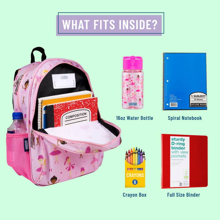 Wildkin - Wholesale Backpack - Kids - Ballerina Backpack - 15 Inch