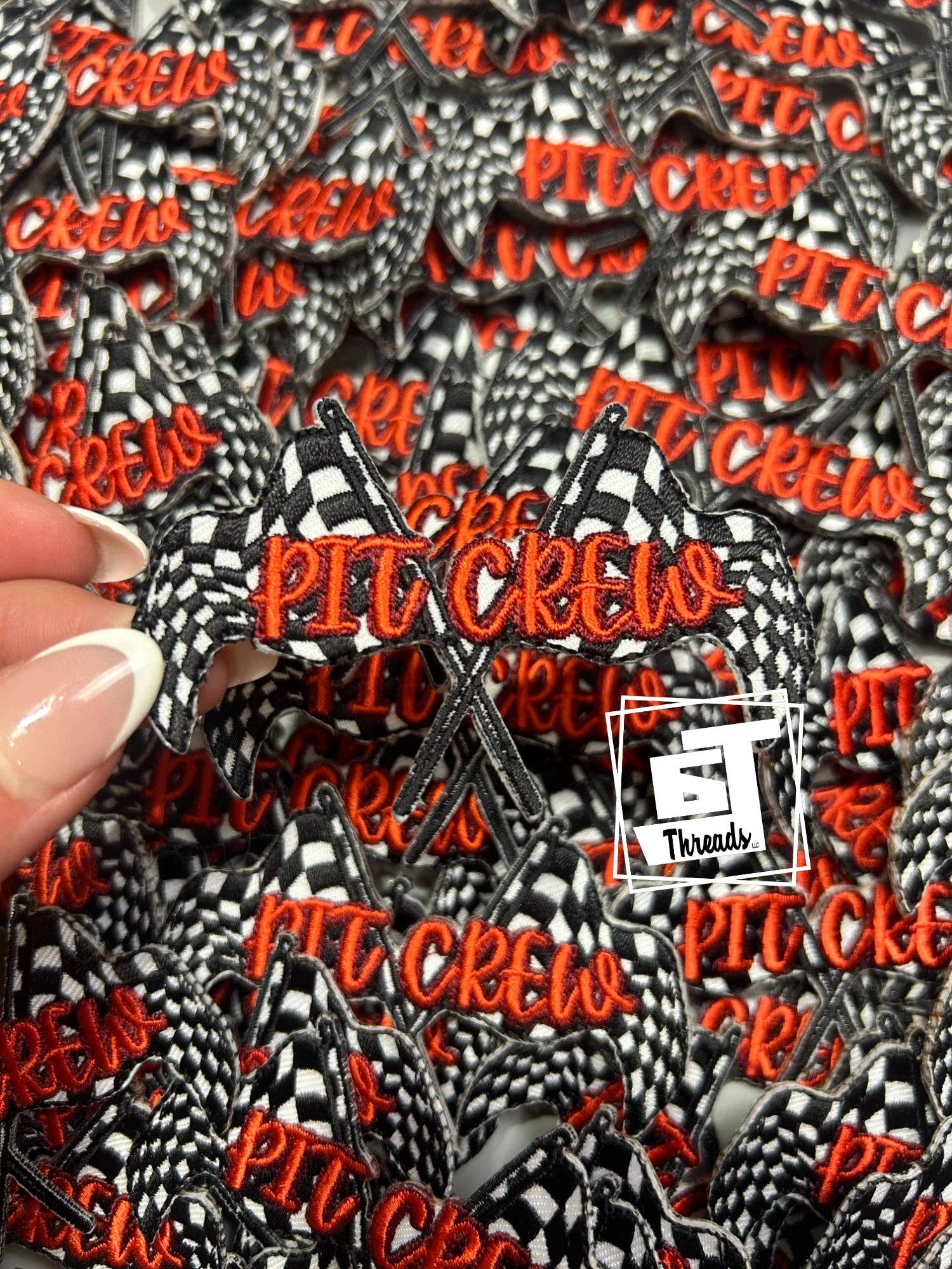6j Threads LLC - Wholesale Patch - Pit Crew....Cap Patches0