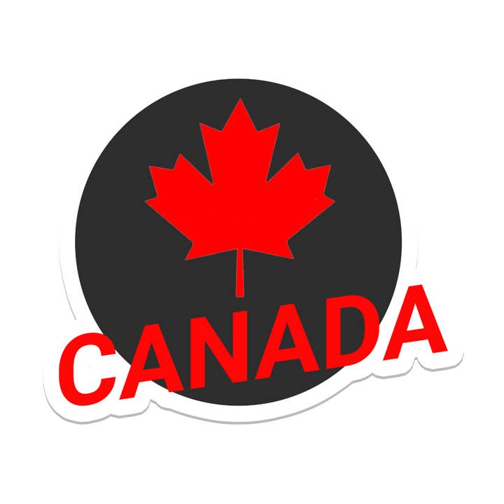 Canadian Logo | Canada | Waterproof Sticker | 2.5" for wholesale by Rebel and Siren Stickers