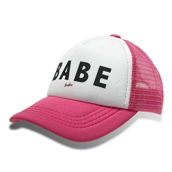 Bubu - Wholesale Trucker Hat - Women's - BABE Hot Pink Trucker Hat