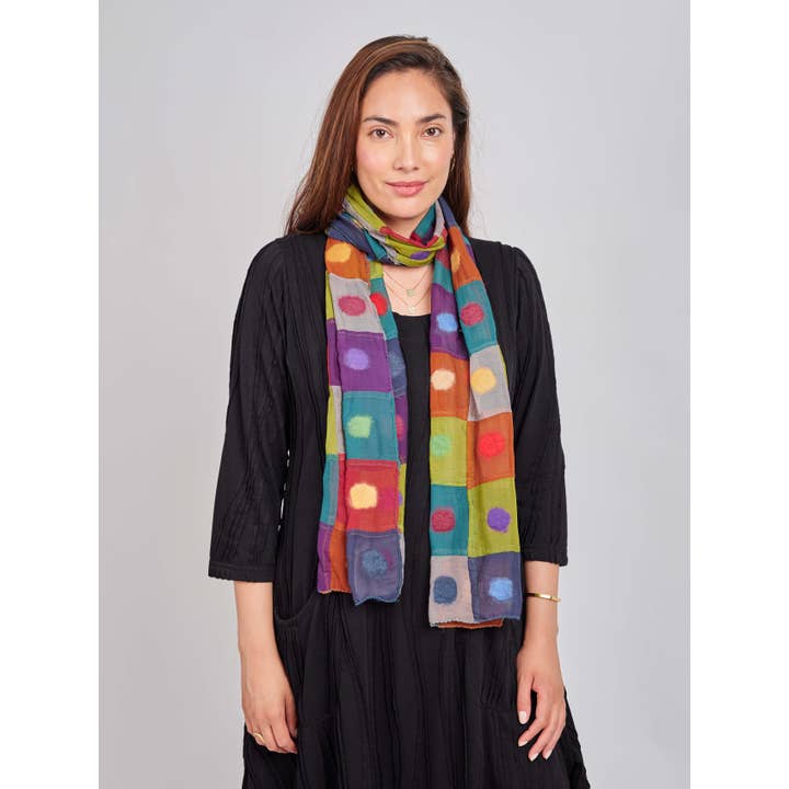 Polkadot Patch Felt/Silk Scarf SF52 and other Purchase Wholesale wool felt fabric. Free Returns & Net 60 Terms on Faire trending on Faire.