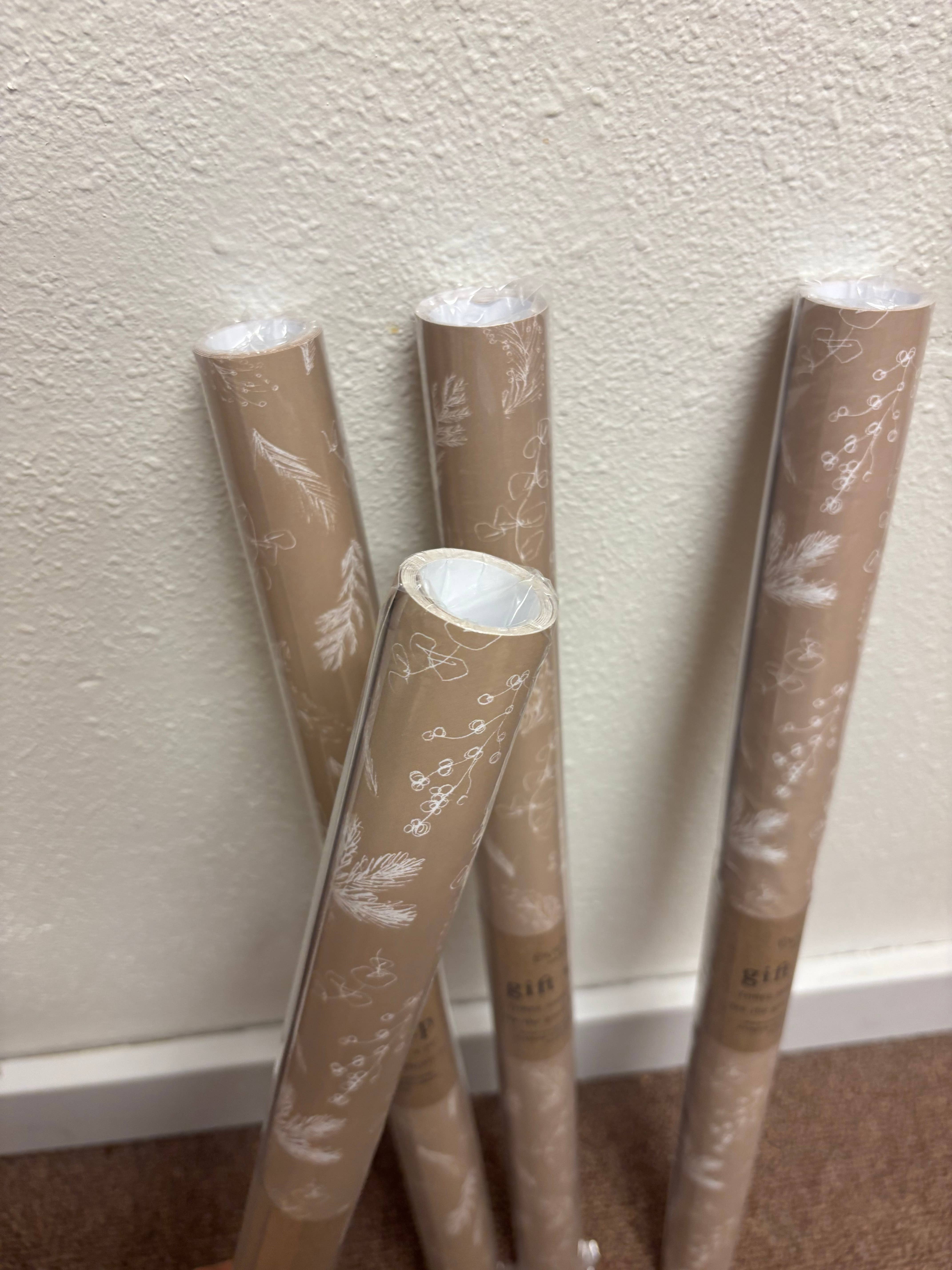 everglow handmade – wholesale Wrapping paper roll – Forest | Season's Greetings Brown Holiday Gift Wrap4