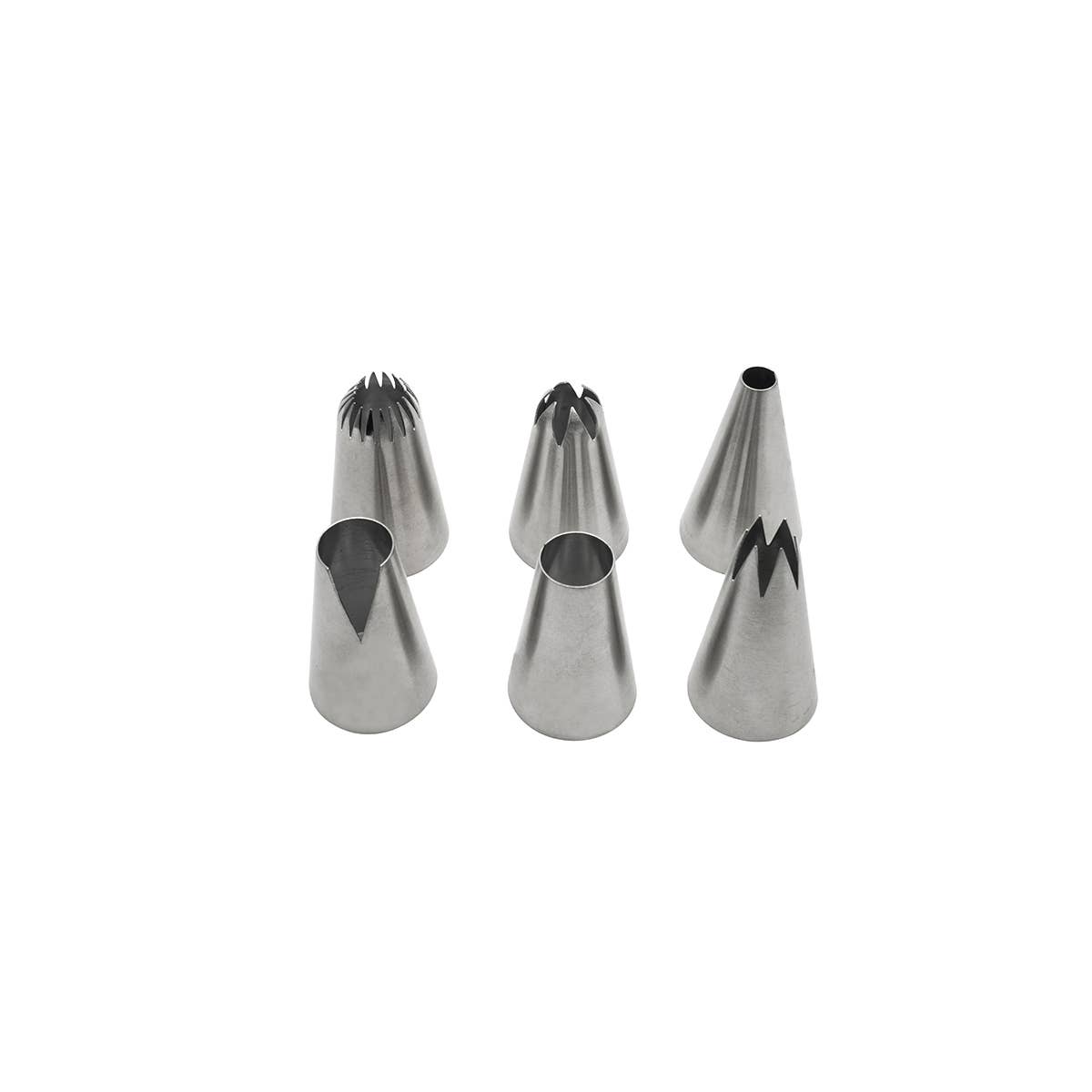 Zenker - Wholesale Decorating Tool - Set of 6 Zenker large stainless steel pastry nozzles1