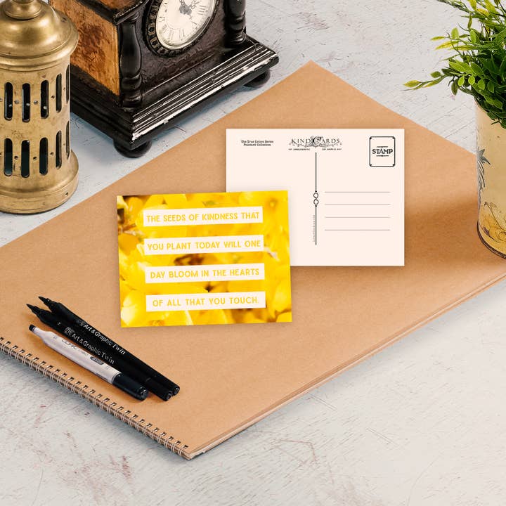 The Seeds Of Kindness Encouragement Postcard for wholesale by Life of the Kind