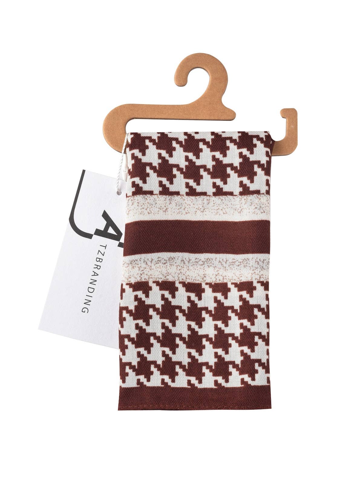 Funkyrel® Atzbranding Limited - Vendita all'ingrosso Sciarpa - Donna - Scarvii - Sciarpa quadrata classica pied de poule11