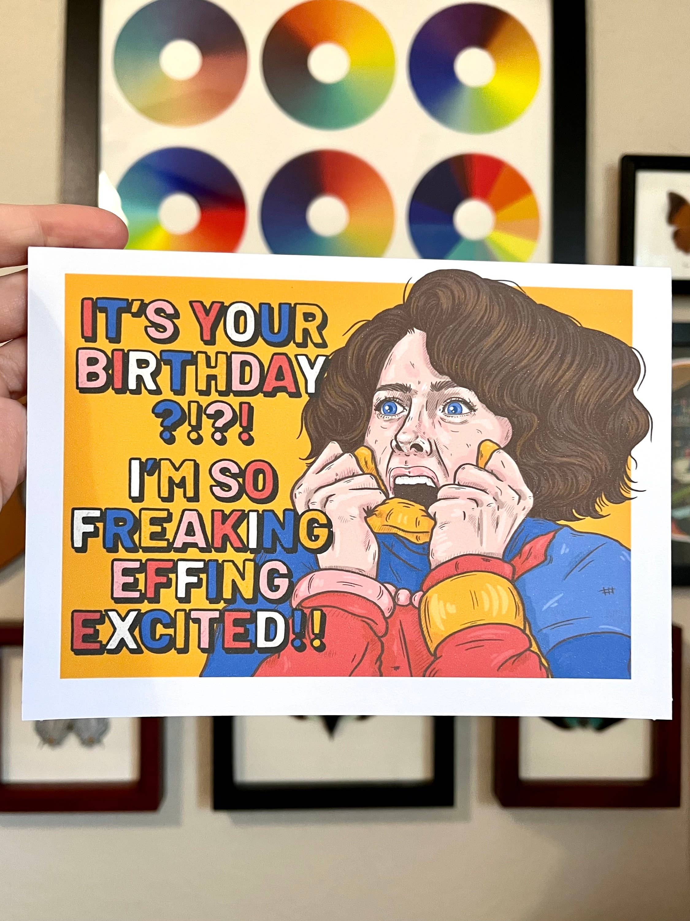 GoochDoods - Wholesale Birthday Card - Kristen Wiig | SNL | Surprise Party | Birthday Card1